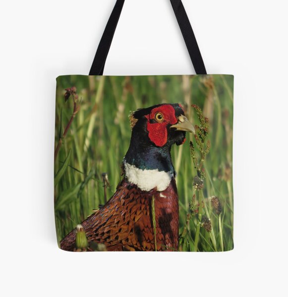 Pleasant Pheasant All Over Print Tote Bag