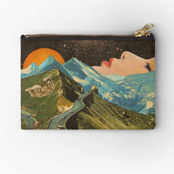 Face on the mountain Zipper Pouch