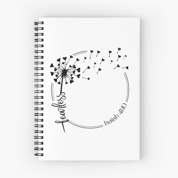 Item preview, Christian Dandelion design - fearless - Isaiah 41:10 designed and sold by simplydesignart.