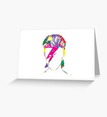 Inspired by David Bowie Greeting Card