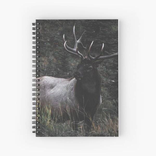 Canadian rocky elk Spiral Notebook