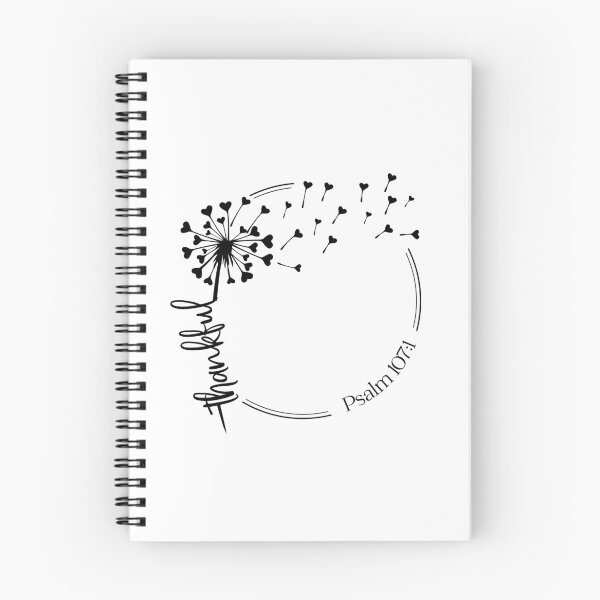 Item preview, Christian Dandelion design - thankful - Psalm 107:1 designed and sold by simplydesignart.