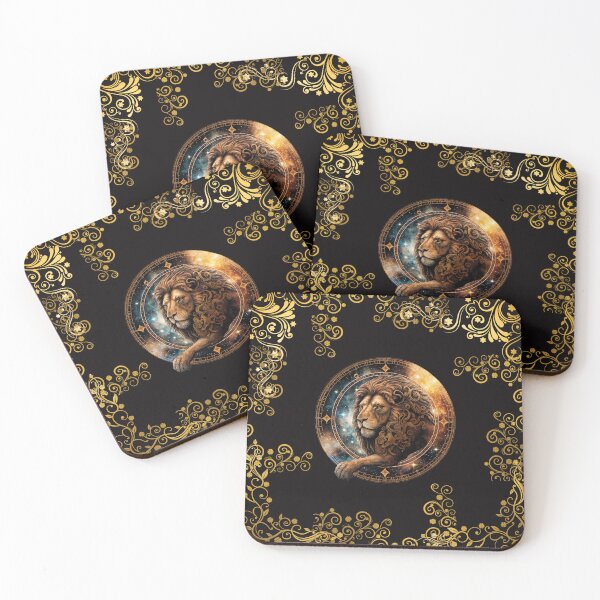 Item preview, LEO ZODIAC SIGN ON BLACK AND WITHOUT FONT designed and sold by ORIGENcreate.