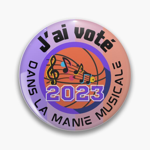 Item preview, I voted 2023 round designed and sold by ManieMusicale.