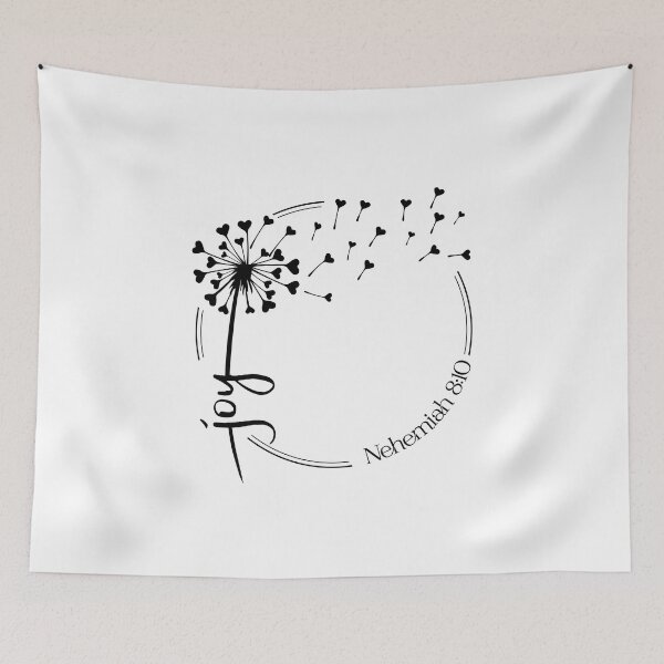 Item preview, Christian Dandelion design - joy - Nehemiah 8:10 designed and sold by simplydesignart.