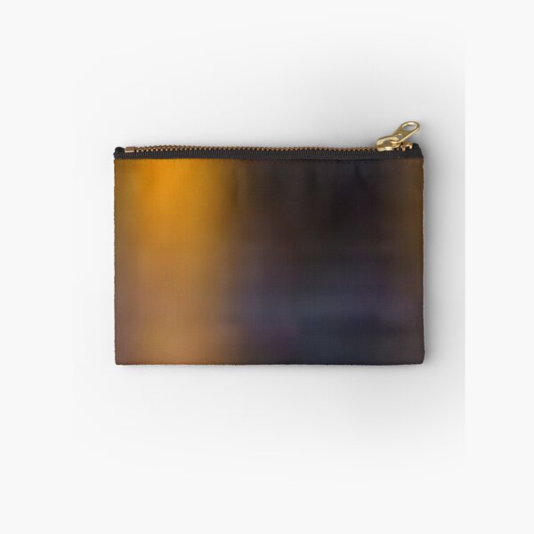 Item preview, Abstract Gold and Black Reflection on Water at Night HD Blur Orange Grey Violet Blue designed and sold by kattakitty.