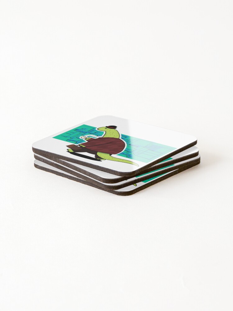 Thumbnail 4 of 5, Coasters (Set of 4), Workasaurus designed and sold by MachineFish.