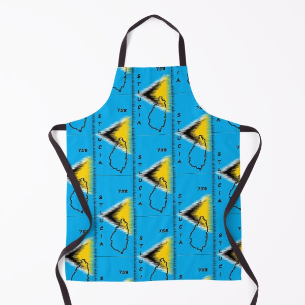 Item preview, St lucia flag Designed with Name and Area Code - Soca Mode designed and sold by Soca-Mode.