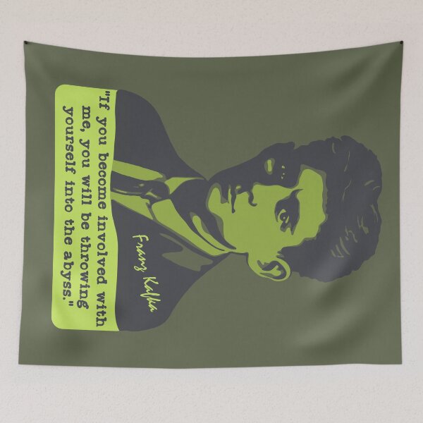 Item preview, Franz Kafka Portrait and Quote designed and sold by Unhinged Heather.