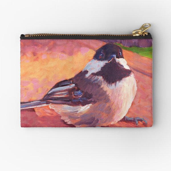 Chickadee Fledgling Chick Zipper Pouch