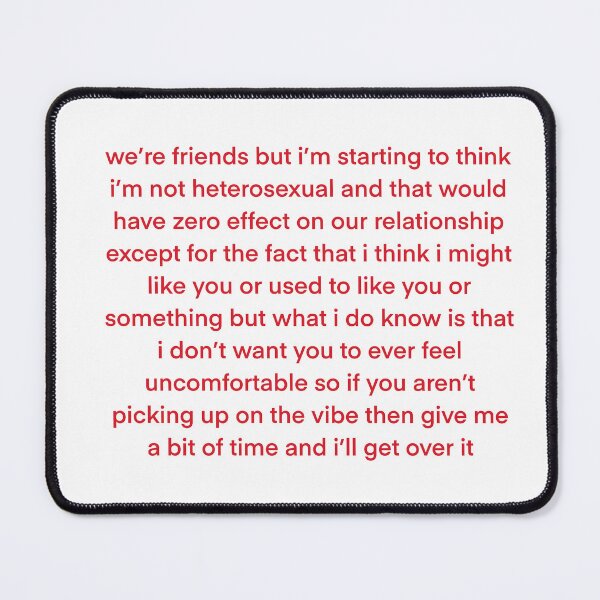 Item preview, friends but... not heterosexual... SPECIFIC VDAY RAMBLE #7 designed and sold by eveyting.