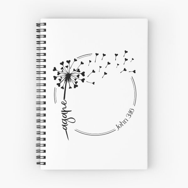 Item preview, Christian Dandelion design - agape - John 3:16 designed and sold by simplydesignart.