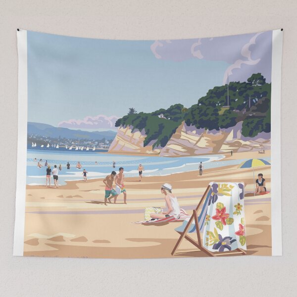 Item preview, Glorious summer's day at Takapuna Beach, Auckland, New Zealand designed and sold by contourcreative.