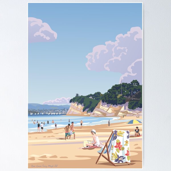 Item preview, Glorious summer's day at Takapuna Beach, Auckland, New Zealand designed and sold by contourcreative.