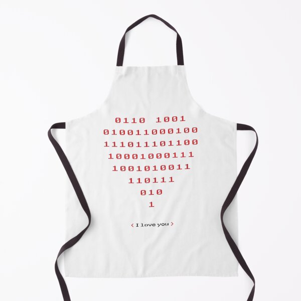 Item preview, Binary Code Heart I Love You designed and sold by MilieuOnline.
