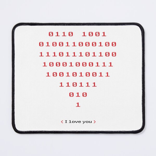 Item preview, Binary Code Heart I Love You designed and sold by MilieuOnline.