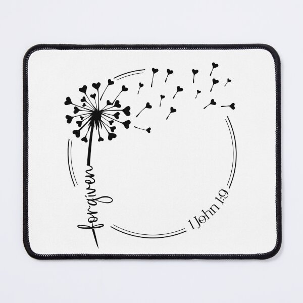 Item preview, Christian Dandelion design - forgiven - 1 John 1:9 designed and sold by simplydesignart.