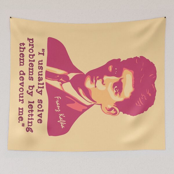 Item preview, Franz Kafka Portrait and Quote designed and sold by Unhinged Heather.