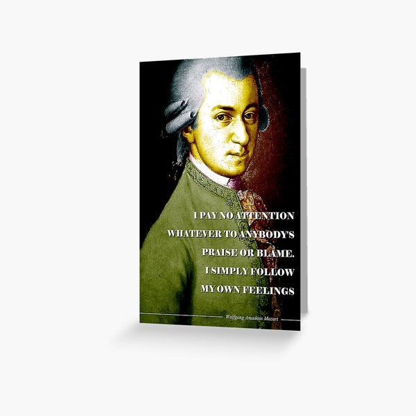 Mozart Greeting Cards for Sale | Redbubble