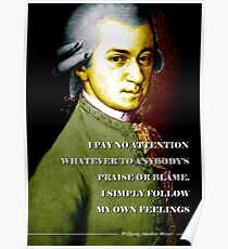 Póster Cita de Wolfgang Amadeus Mozart