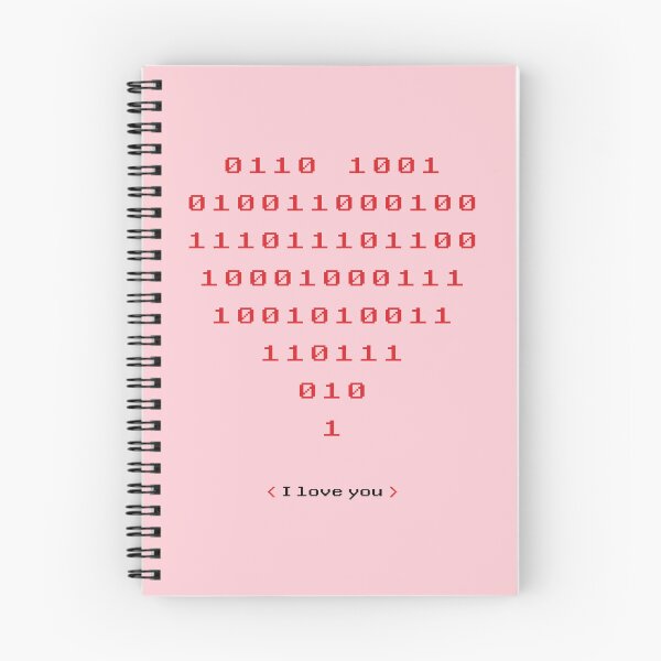 Item preview, Binary Code I Love You Pink Background designed and sold by MilieuOnline.