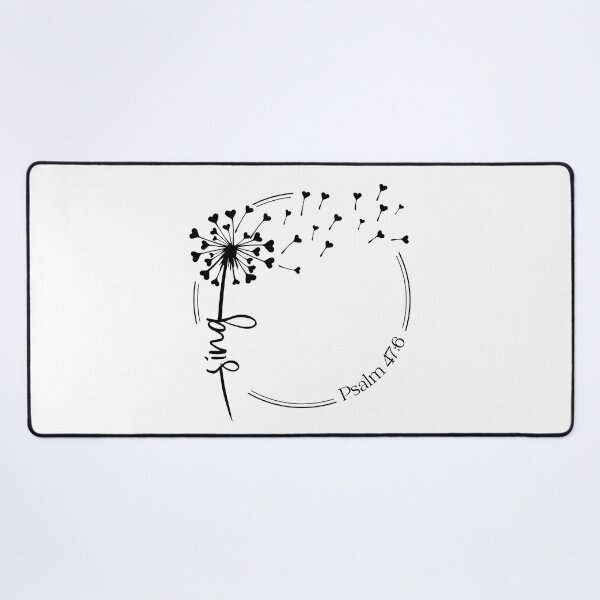 Item preview, Christian Dandelion design - sing - Psalm 47:6 designed and sold by simplydesignart.