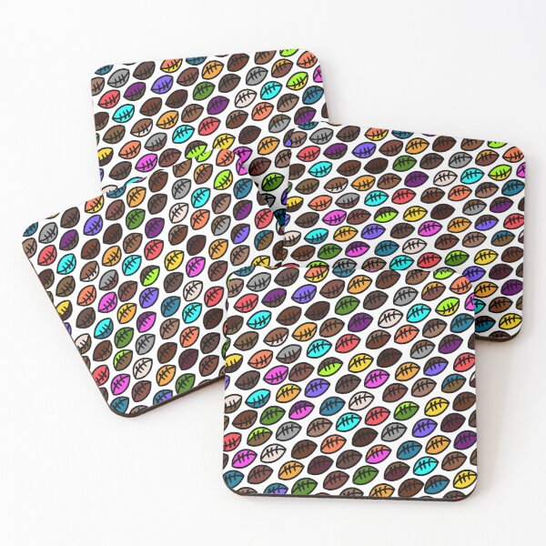 Item preview, American football colourful pattern print designed and sold by eveyting.