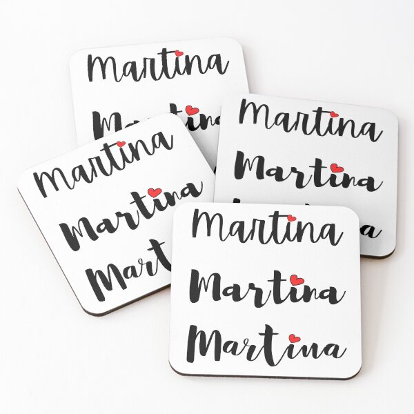 Item preview, Martina Name Cute Mini Heart Triple Fonts designed and sold by 27th-Tee.