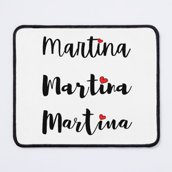 Item preview, Martina Name Cute Mini Heart Triple Fonts designed and sold by 27th-Tee.