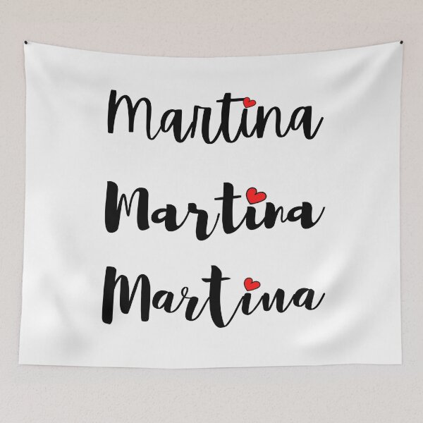 Item preview, Martina Name Cute Mini Heart Triple Fonts designed and sold by 27th-Tee.