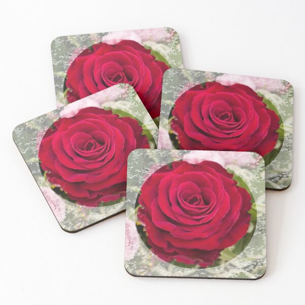 Item preview, Romantic Red Rose with lace trim by Iritof designed and sold by iritof.