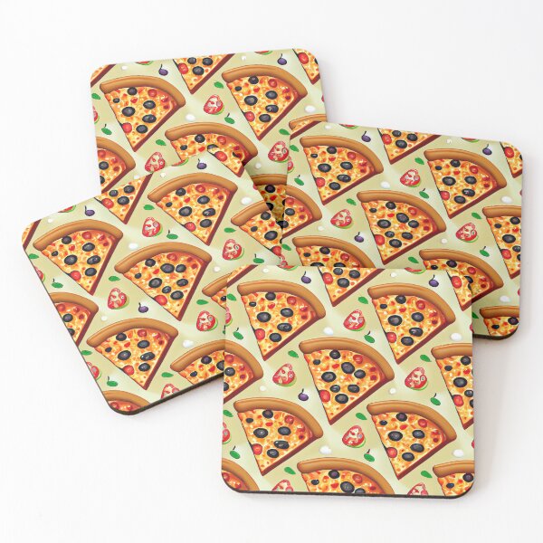 Item preview, Pizza Party - Cartoon Pizza Pattern designed and sold by UniqueDesignsC.