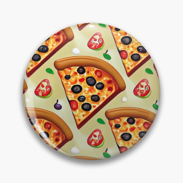 Artikelvorschau, Pizza-Party - Cartoon-Pizza-Muster entworfen und verkauft von UniqueDesignsC.