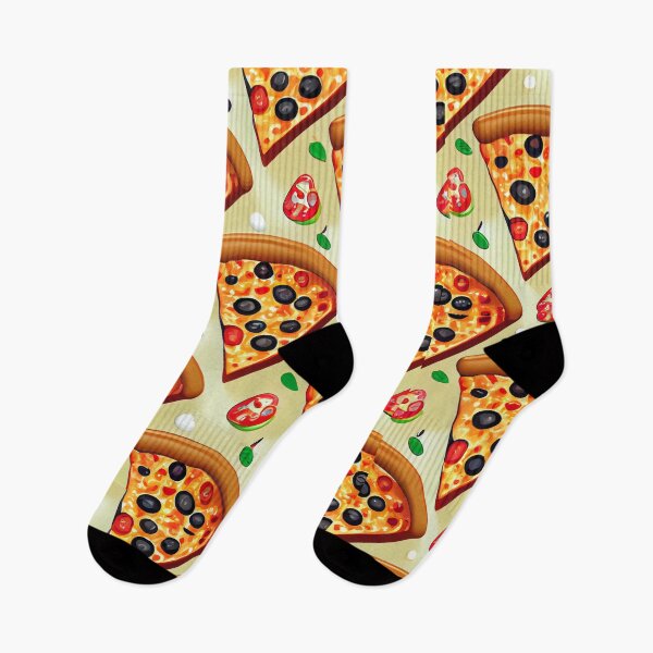 Item preview, Pizza Party - Cartoon Pizza Pattern designed and sold by UniqueDesignsC.