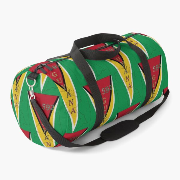 Item preview, Guyana Flag Design with Phone Area Code and Map Outline designed and sold by Soca-Mode.