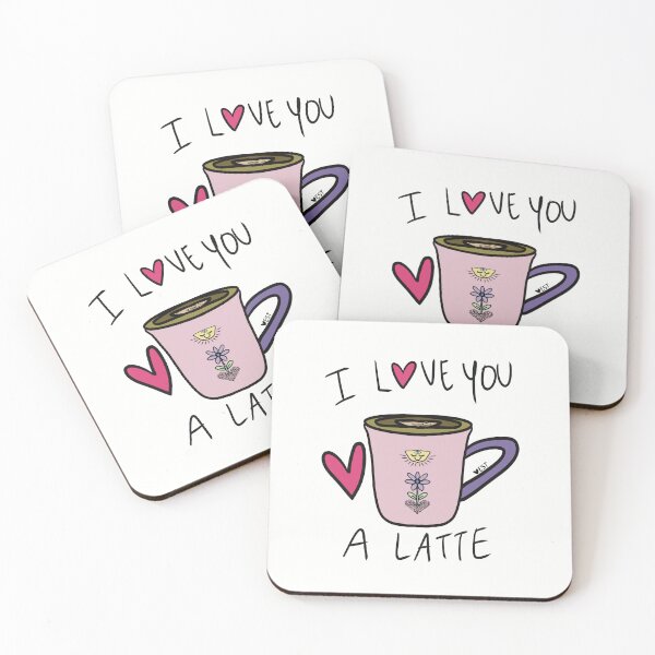 Item preview, I Love You A Latte, I Love You A Lot designed and sold by GroovyVibesArt.