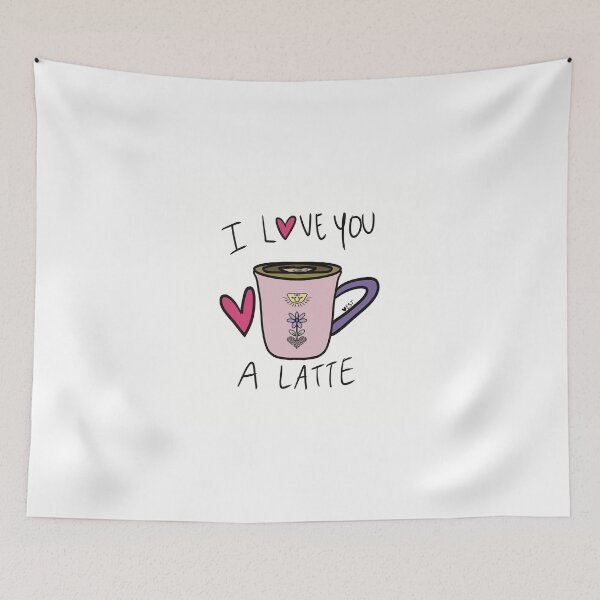 Item preview, I Love You A Latte, I Love You A Lot designed and sold by GroovyVibesArt.