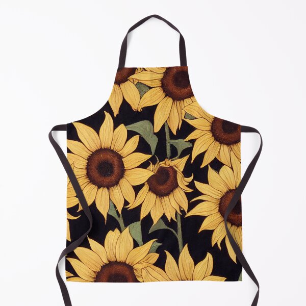 Aperçu de l'œuvre Vintage Yellow Sunflowers Bold & Bright créée et vendue par digitalvintage.