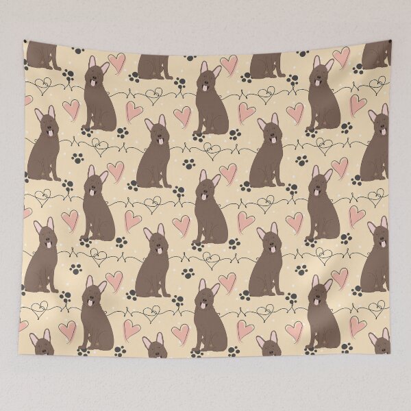 Item preview, LOVE Brown German Shepherd designed and sold by Lulupainting.