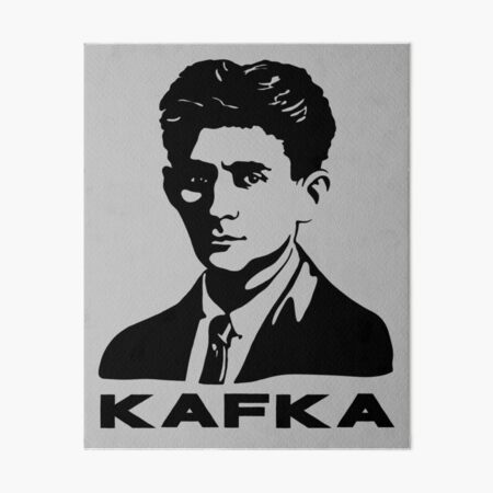 Franz Kafka Stencil Portrait Art Board Print for Sale by unhingedheather