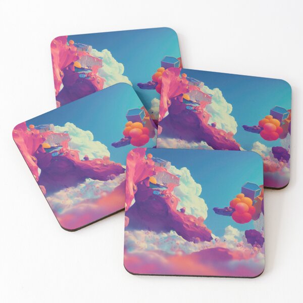 Item preview, Bright Colorful Balloon Sky with Clouds designed and sold by bryanchvzz.