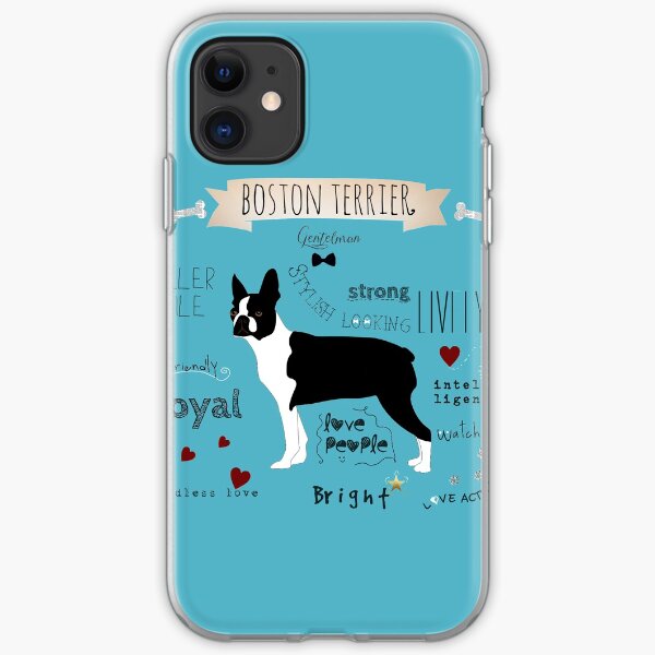 boston terrier iPhone Soft Case