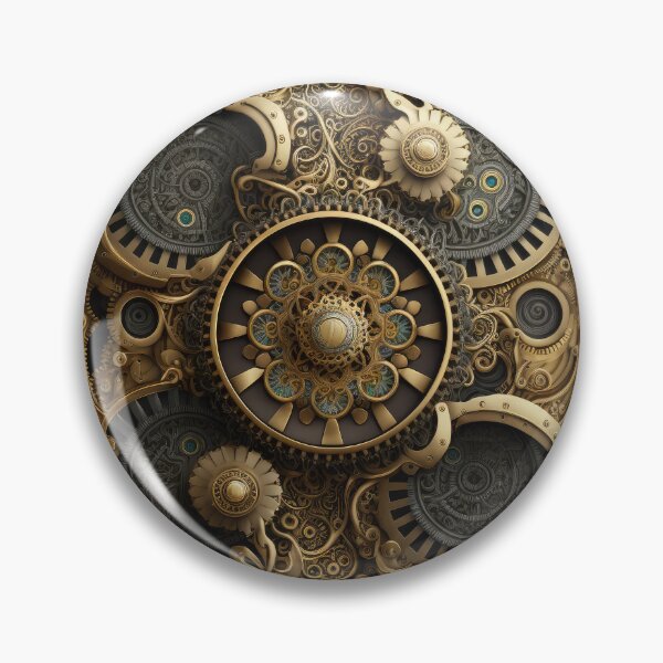 Artikelvorschau, Steampunk-Stechuhr entworfen und verkauft von DeRosa3DDesigns.