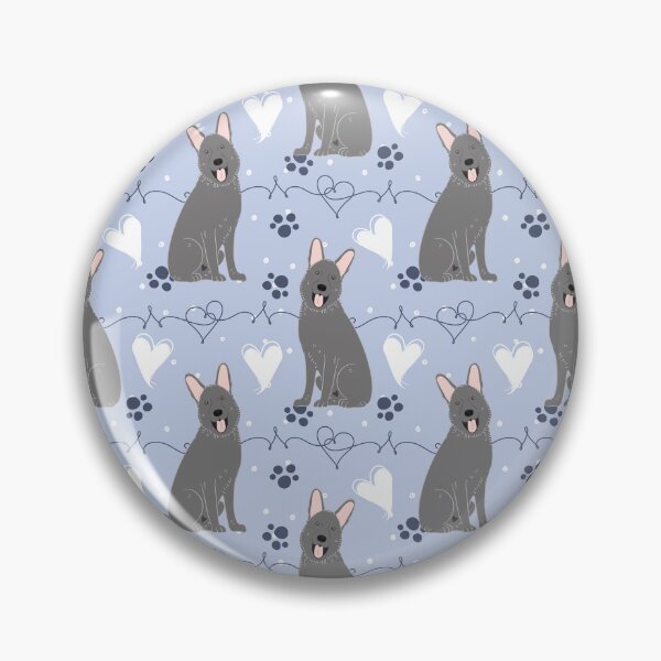 Item preview, LOVE Gray German Shepherd designed and sold by Lulupainting.