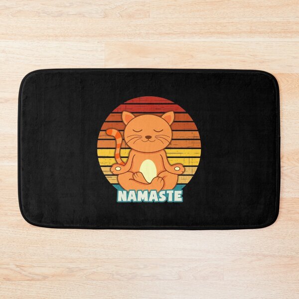 Item preview, namaste yoga cat  designed and sold by ompongalfina.