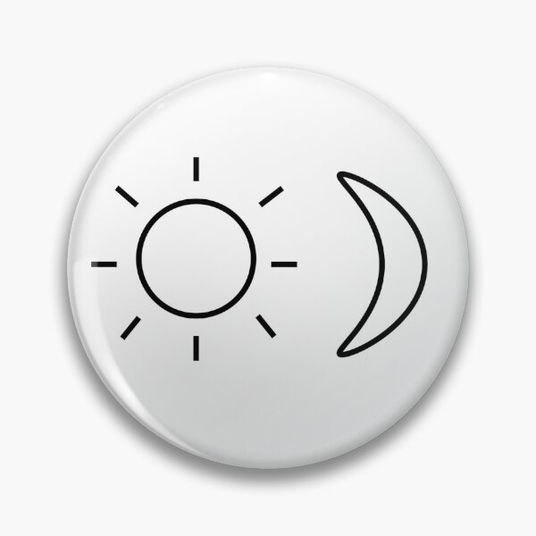 Item preview, Simple Sun and Moon Line Design designed and sold by HeliumIon10.