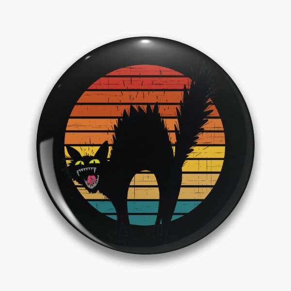 Item preview, retro scared cat  designed and sold by ompongalfina.