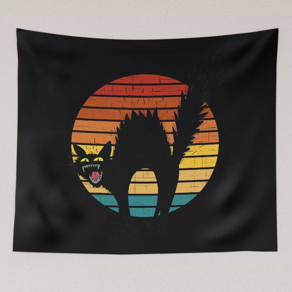 Item preview, retro scared cat  designed and sold by ompongalfina.