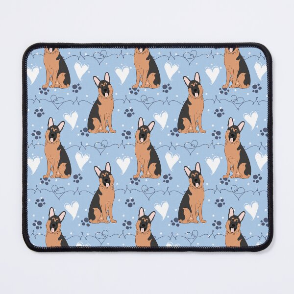 Item preview, LOVE German Shepherd - Red and Black 1 designed and sold by Lulupainting.