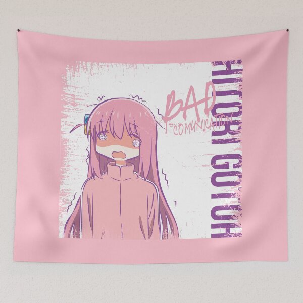 Item preview, BOCCHI THE ROCK!: BAD COMUNICATION (PASTEL VERSION) (GRUNGE STYLE) designed and sold by FunGangStore.